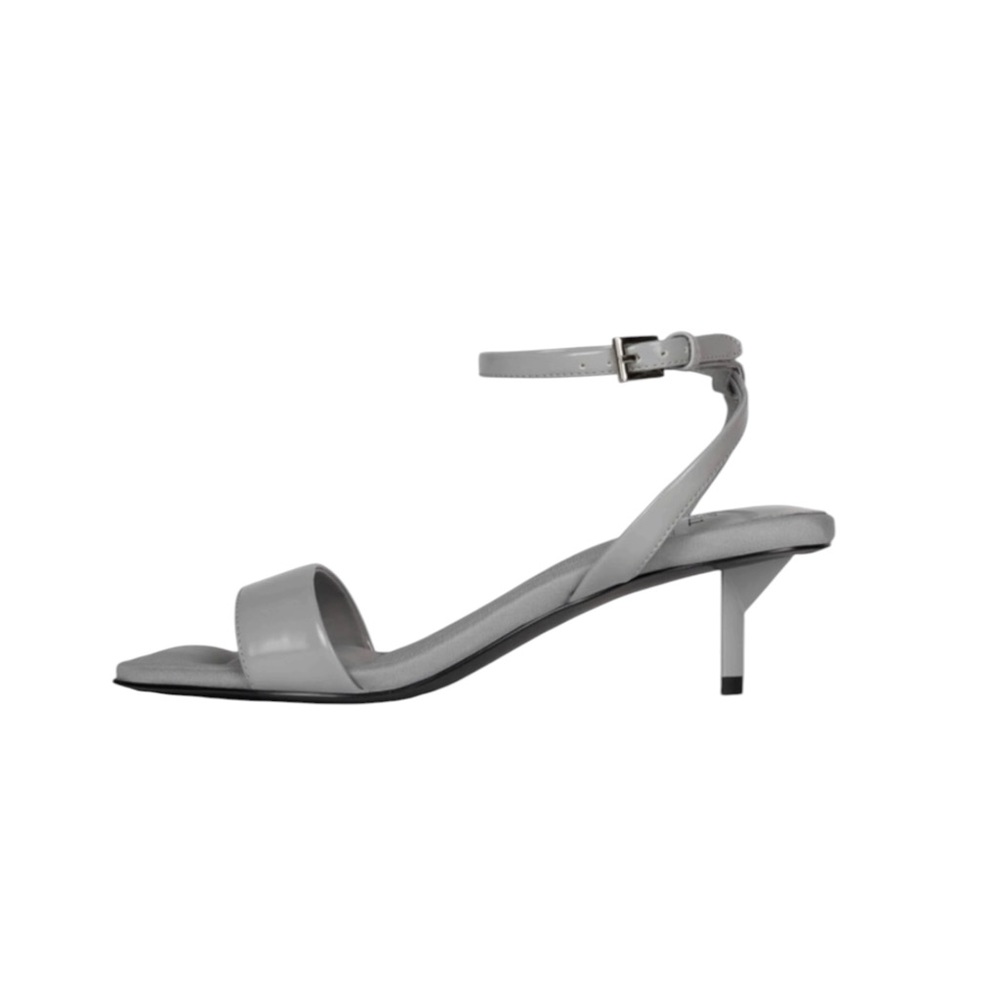 New Jeffrey Campbell Women's Evoke Structured Kitten Heel Ankle Strap Sandals